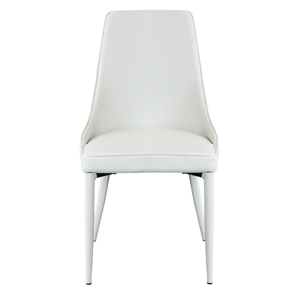 MILE - sedia moderna ecopelle Bianco