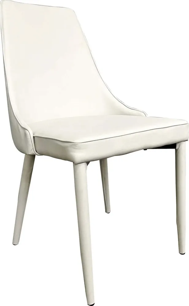 MILE - sedia moderna ecopelle Bianco