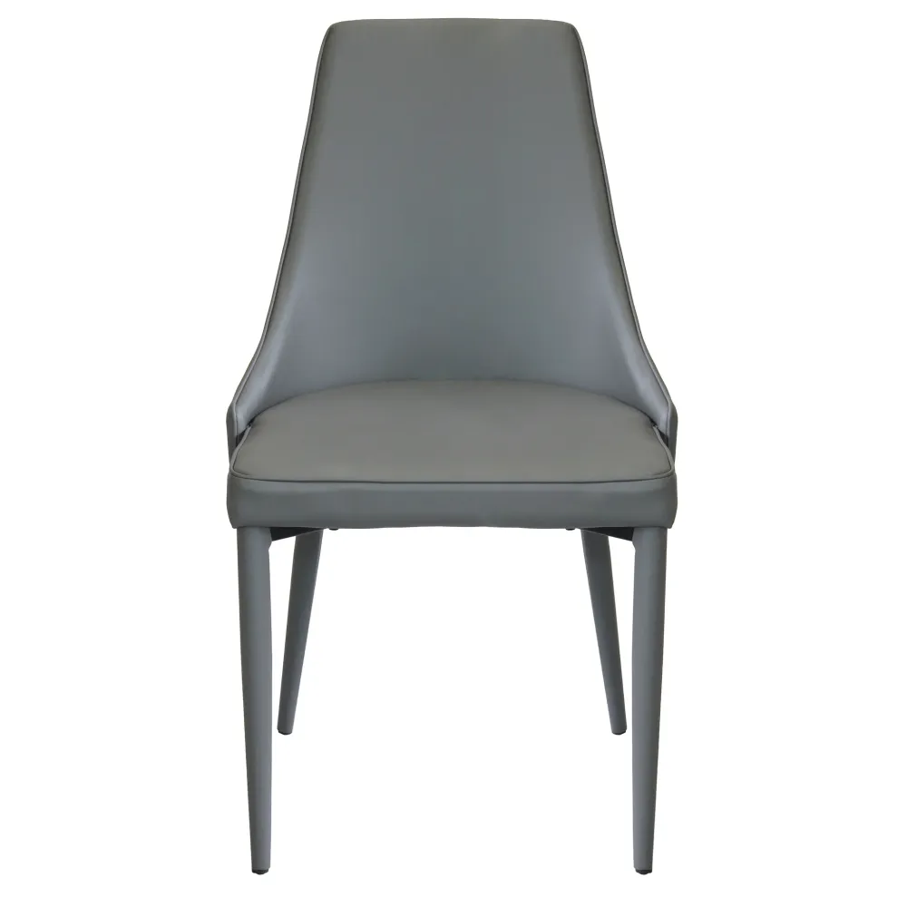 MILE - sedia moderna ecopelle Grigio chiaro