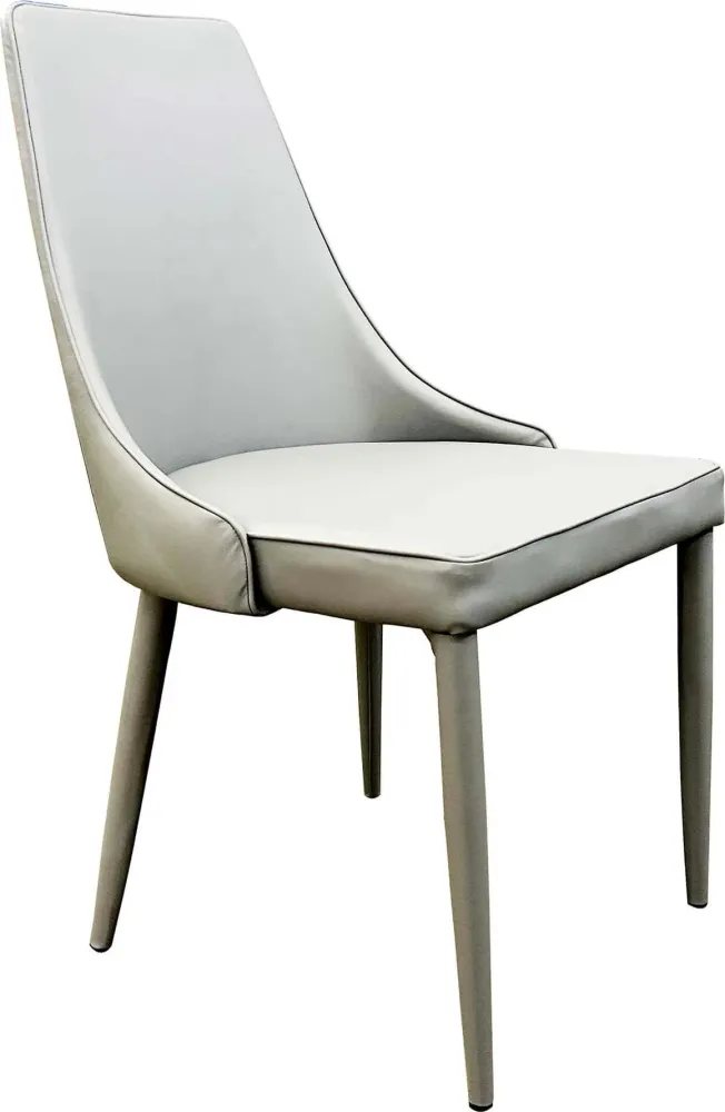 MILE - sedia moderna ecopelle Grigio chiaro