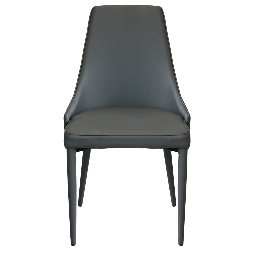 MILE - sedia moderna ecopelle Grigio scuro