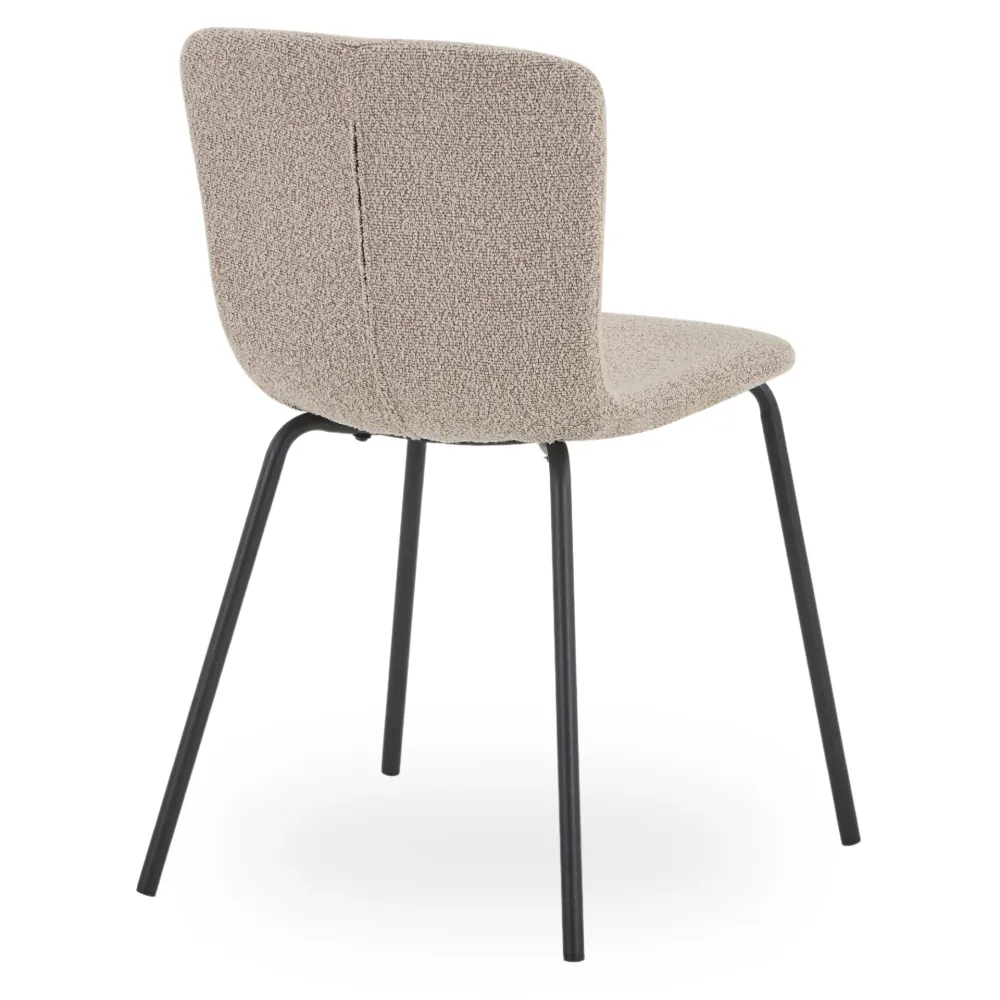 Miley Sedia da pranzo boucle beige