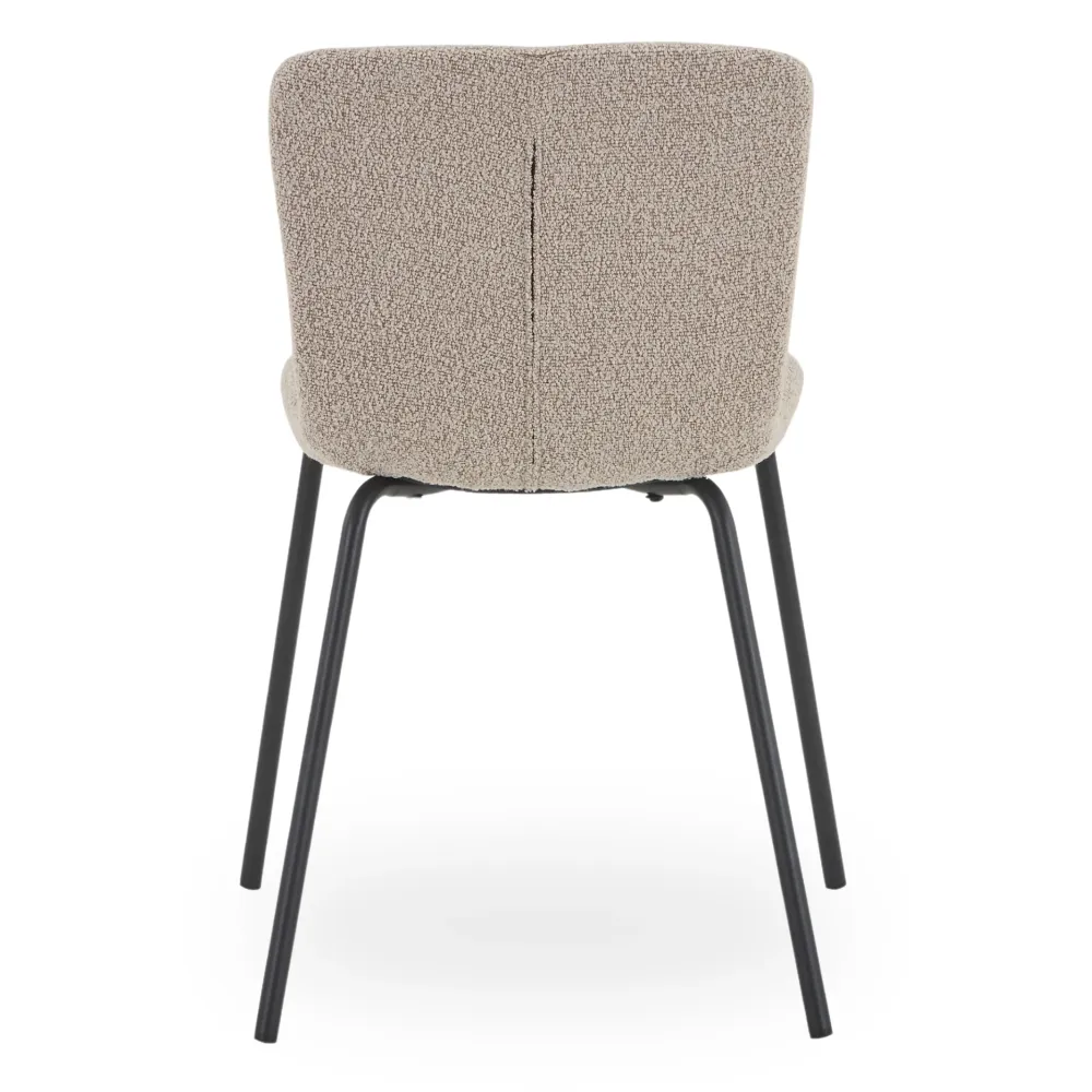Miley Sedia da pranzo boucle beige