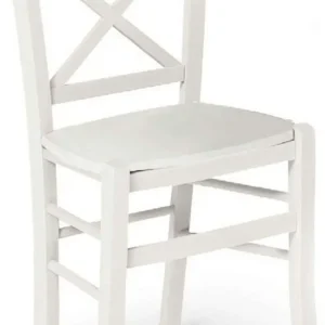 MIRABELLE - sedia croce legno massello Bianco Milani Home