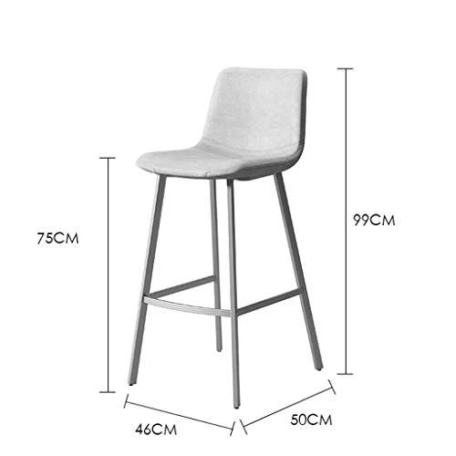 Miwaimao - Sedia da bar stabile ferro battuto, ideale per la casa, il tempo libero, sedia da bar confortevole (colore , di...