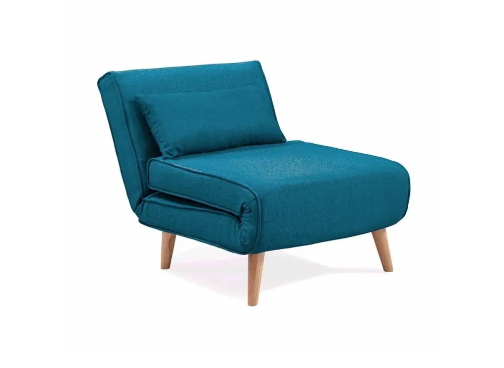 Poltrona trasformabile tessuto blu TONKA MLM