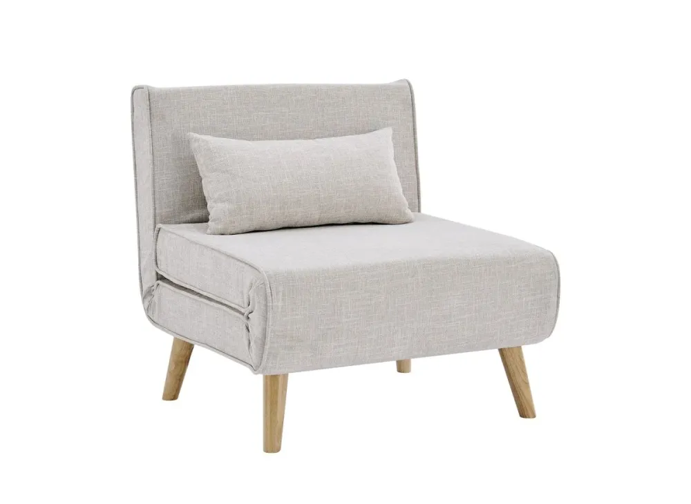 Poltroncina trasformabile tessuto beige TONKA MLM
