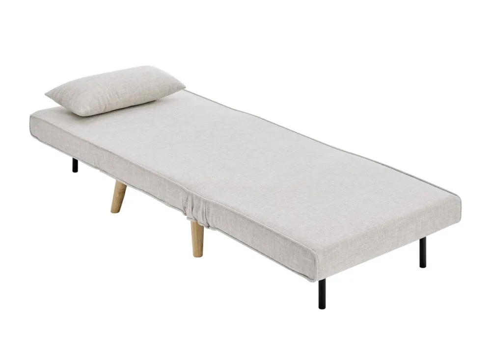Poltroncina trasformabile tessuto beige TONKA MLM