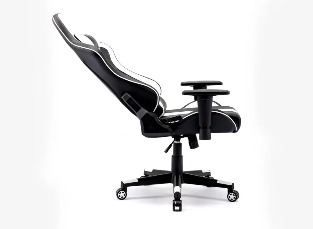 Sedia da ufficio da gaming similpelle nera e bianca SOUL MLM