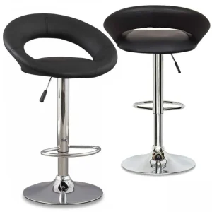 Set di 2 sgabelli da bar neri JETI MLM