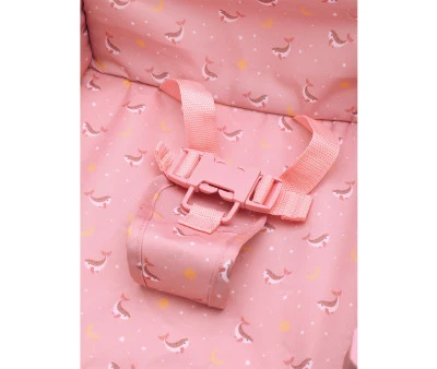 Monneka- Sedia Pieghevole per Bambini Pink Whale