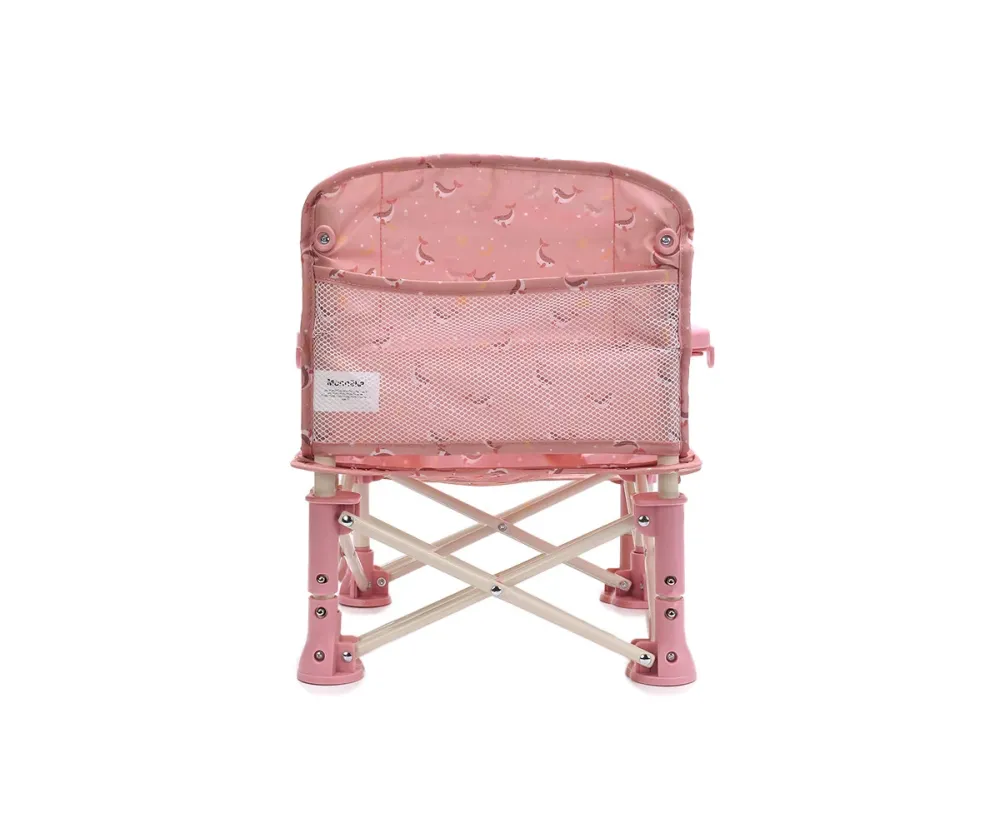 Monneka- Sedia Pieghevole per Bambini Pink Whale