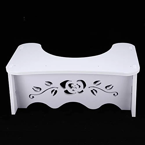 Moolo Sgabello da Toilette Bianco Accovacciata Sgabello da Bagno Bagno Squat Sgabello da Bagno da 7 Pollici