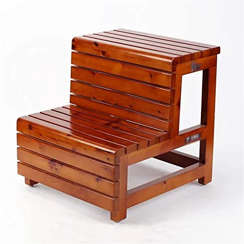 Sgabello Sistema Per La Scala Scaletta Solida Legno Solido Sgabello Da Scaletta Tre Fasi Sgabello Dual-Uso Sgabello Sgabel...