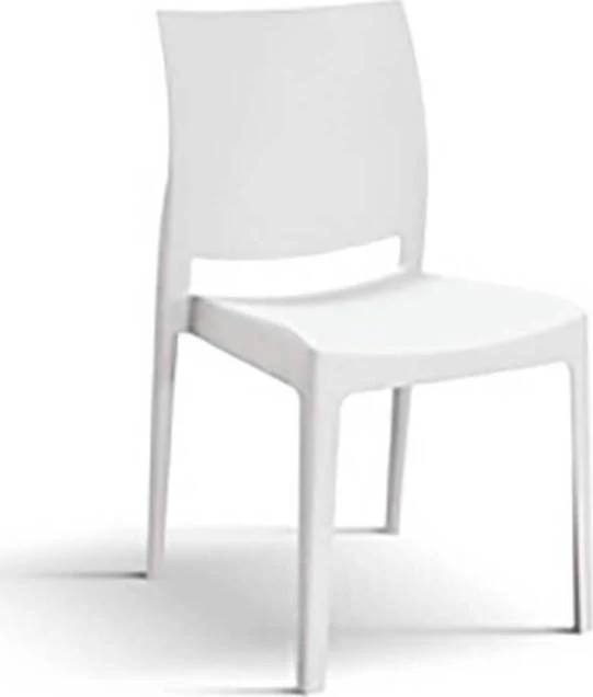 MOSY - sedia moderna polipropilene cm 46 x 54 x 80 h Bianco Milani Home