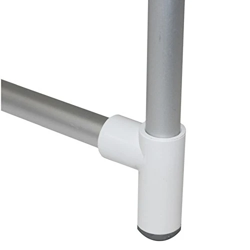 MSV 140697, Sgabello plastica e alluminio, 36 x 26 x 33 cm, Bianco (weiß)