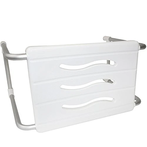MSV 140697, Sgabello plastica e alluminio, 36 x 26 x 33 cm, Bianco (weiß)