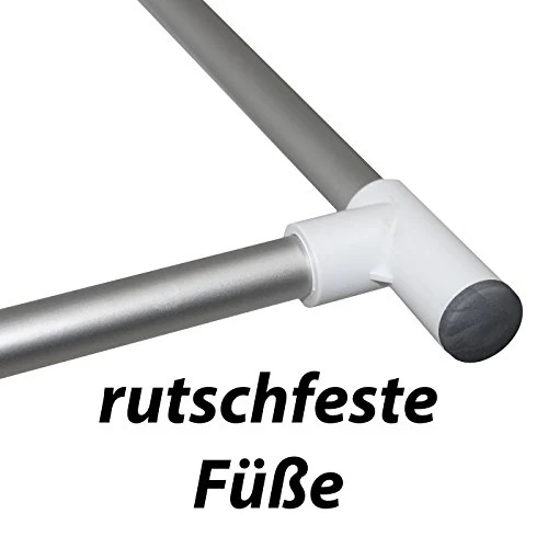 MSV 140697, Sgabello plastica e alluminio, 36 x 26 x 33 cm, Bianco (weiß)