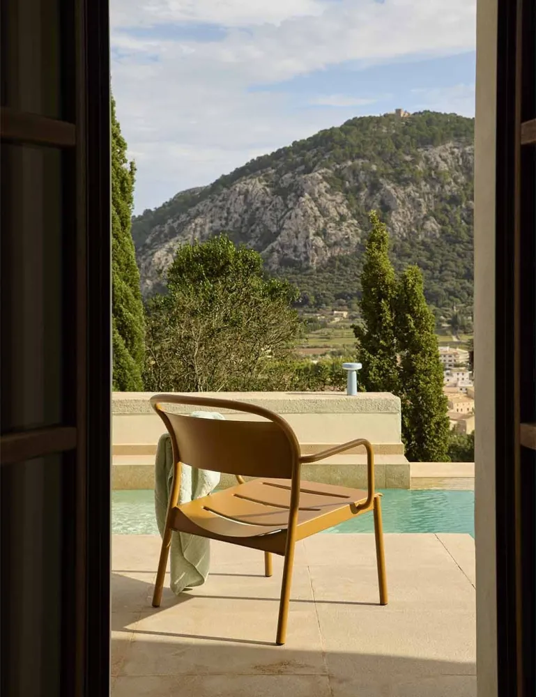 poltrona lounge acciaio lineare MUUTO