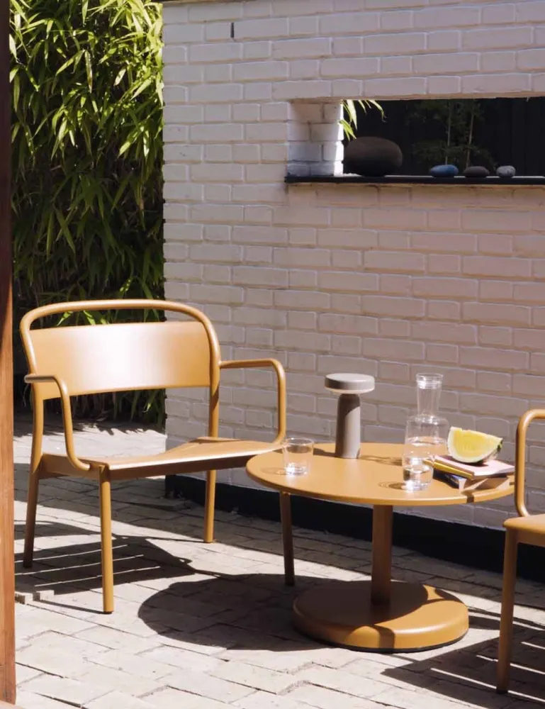 poltrona lounge acciaio lineare MUUTO