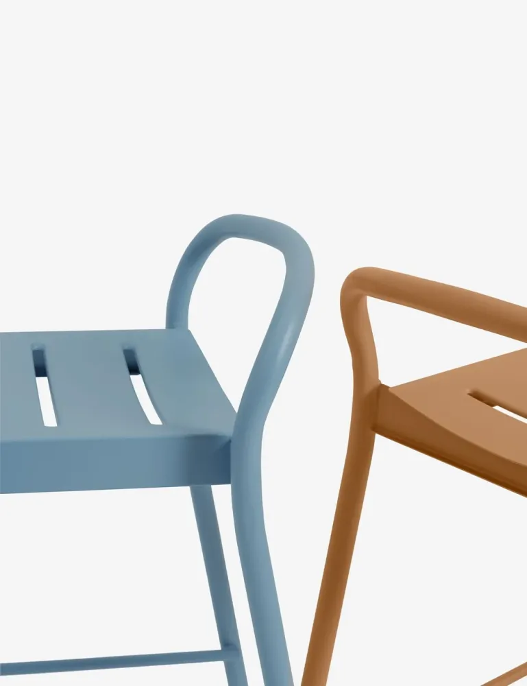 sgabello da bar acciaio lineare MUUTO