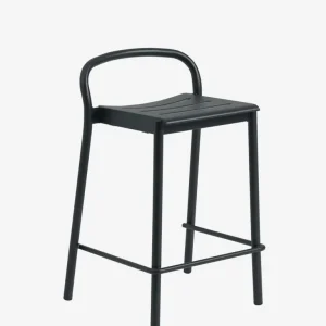 sgabello da bar lineare acciaio MUUTO