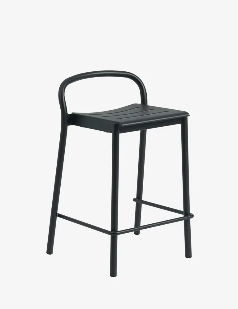 sgabello da bar lineare acciaio MUUTO