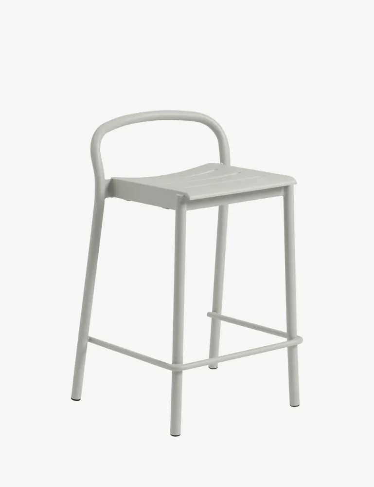 sgabello da bar lineare acciaio MUUTO
