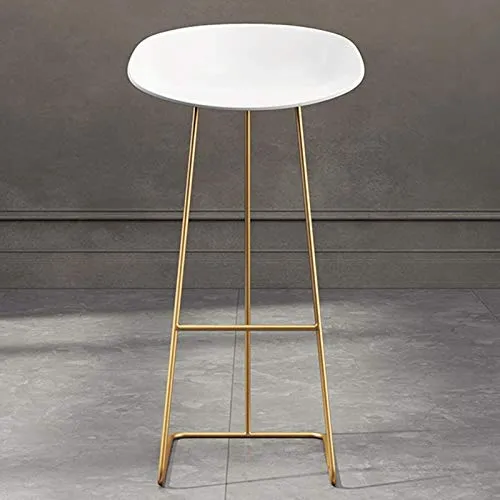 MYAOU Sgabelli da Bar con Struttura Ferro Metallico, Sedile Materiale PP, sedie da Bar per la casa del Ristorante, Sgabell...