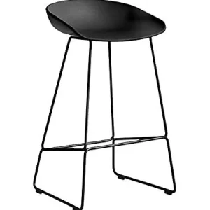 MYAOU Sgabelli da Bar Metallo Sedile plastica Sedie da Cucina con Gambe Ferro battuto Sgabelli da Bar per Colazione Sgabel...