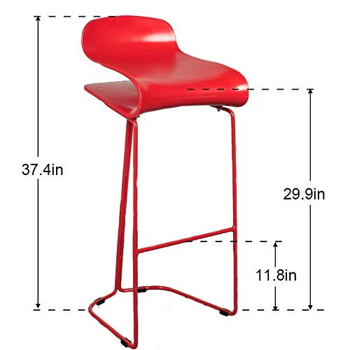 N / C Sgabelli da Bar, sgabelli Alti Moderni e minimalisti, sedie da Bar per la casa Ferro battuto, seggioloni da Receptio...