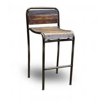 Sgabello da bar bistrot 65 Blackburn Nature & Style