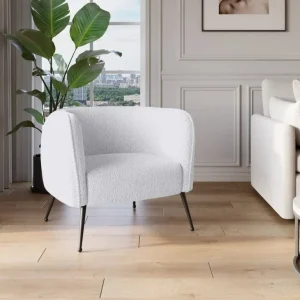 Poltroncina trasformabile tessuto spugna bianco PERRY NBC
