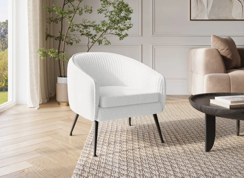 Poltroncina trasformabile tessuto spugna bianco TRECY NBC