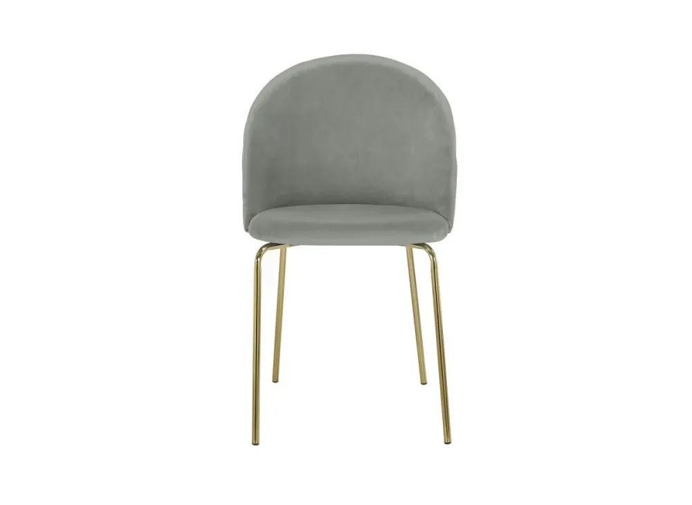 Set di 2 sedie di design KENNETH velluto grigio NBC