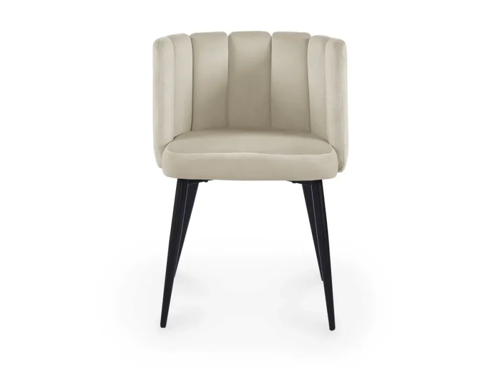 Set di 2 sedie di design velluto beige DEBBY NBC