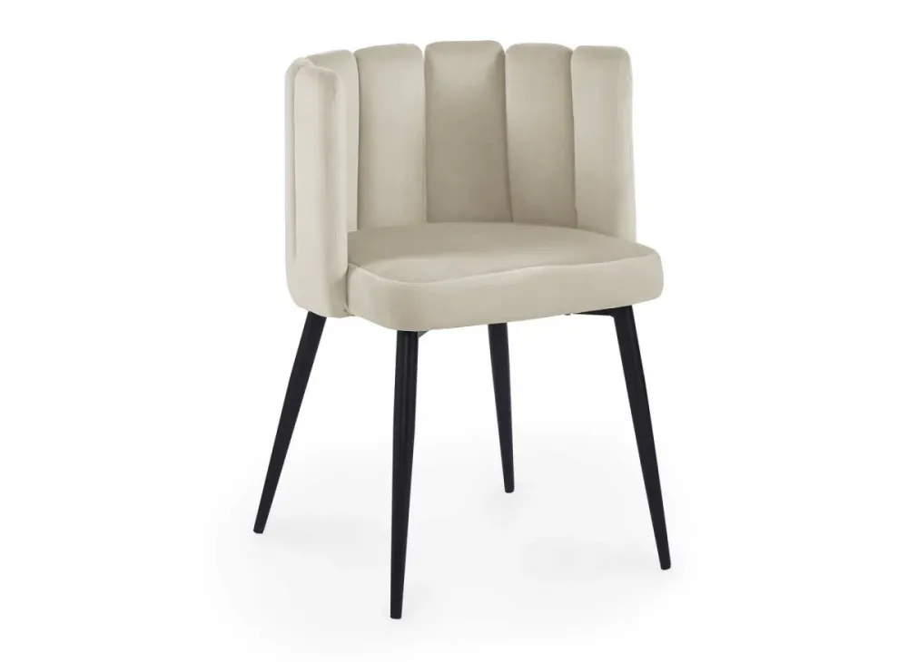 Set di 2 sedie di design velluto beige DEBBY NBC