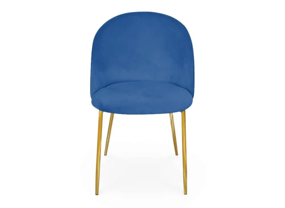Set di 2 sedie di design velluto blu ARABEL NBC