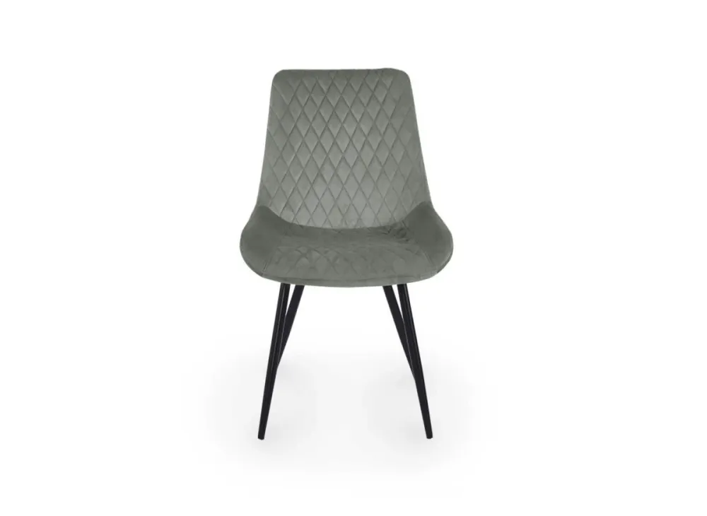 Set di 2 sedie di design velluto grigio YOLA NBC