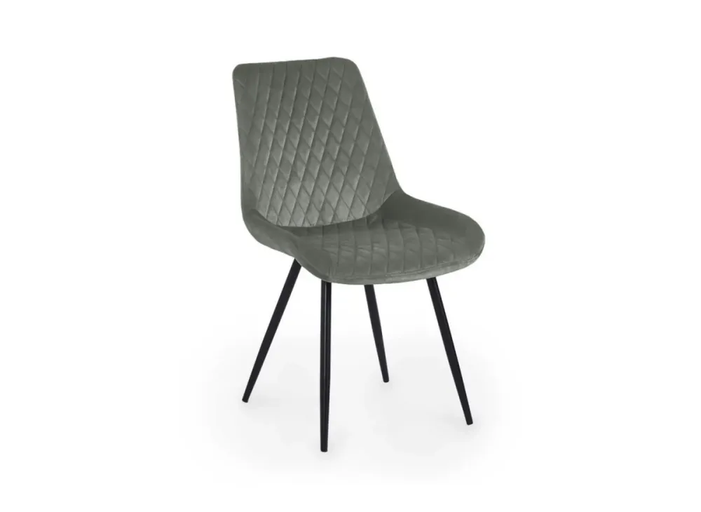 Set di 2 sedie di design velluto grigio YOLA NBC