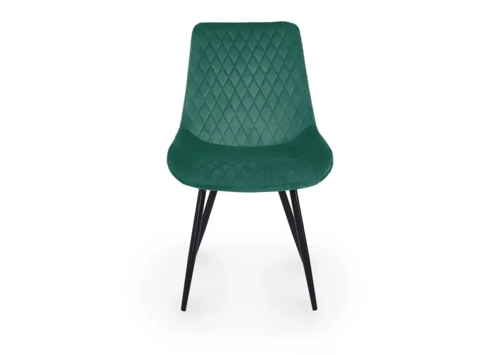Set di 2 sedie di design velluto verde YOLA NBC