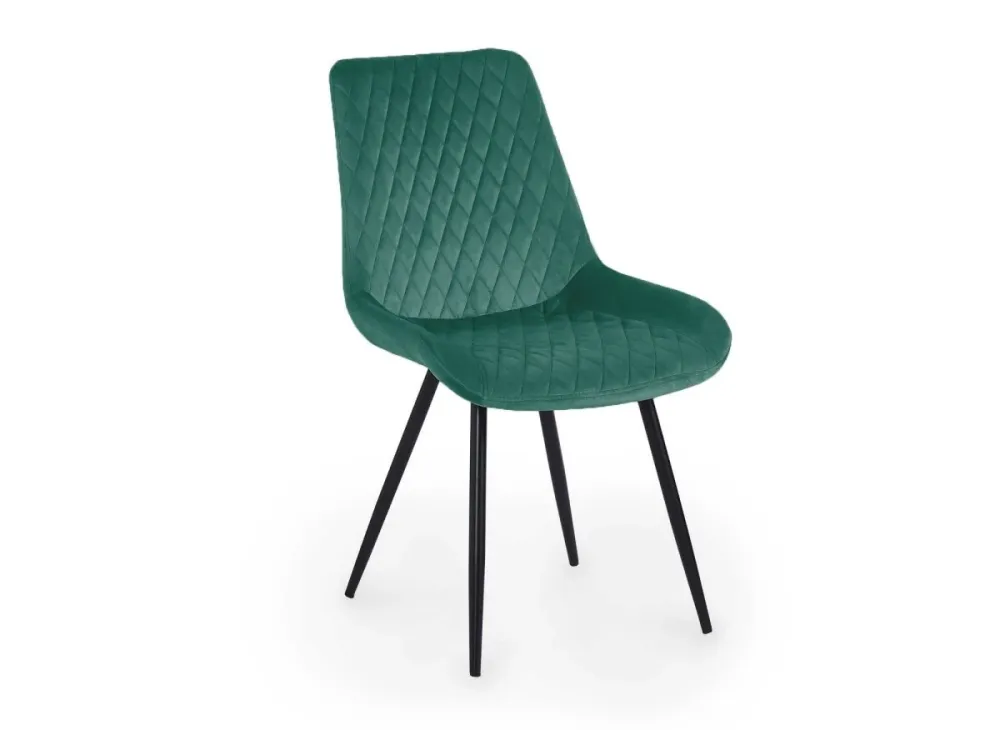 Set di 2 sedie di design velluto verde YOLA NBC