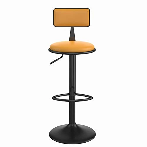 NBXLHAO Sgabello Regolabile, Sedia da Bar, Sgabello Alto Moderno, con Poggiapiedi E Schienale, Rotazione/Alzabile, Adatto...