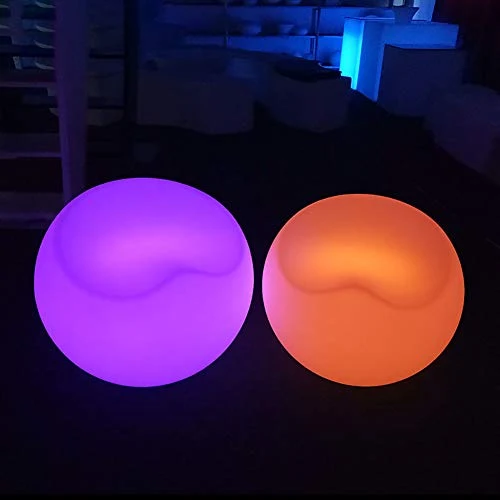 NDHENG Sedia Sgabello plastica LED Luminoso Creativo Bar Mobili Outdoor Bar colorato Sgabello colorato Luminoso Cubo Sgabe...