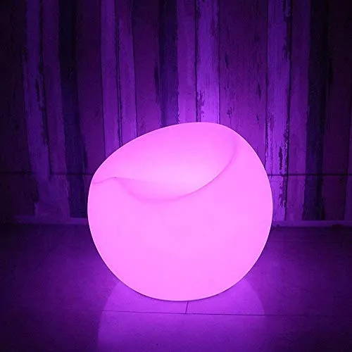 NDHENG Sedia Sgabello plastica LED Luminoso Creativo Bar Mobili Outdoor Bar colorato Sgabello colorato Luminoso Cubo Sgabe...