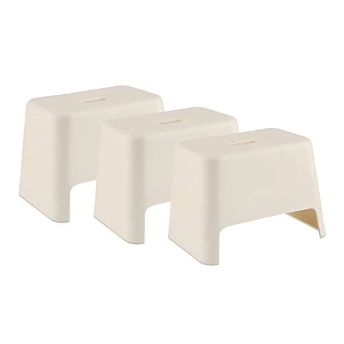 Niduo Bear Bagno Sgabello per Servizi igienici Casa Cambio Scarpe Sgabello impilabile, PP Sgabello Basso per la casa/Uffic...