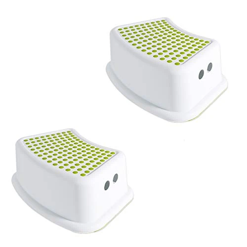 Niduo Bear Bagno Toilet Stepsthool Step Sgabello per Toddlers, Cucina Sollevamento Sgabello Inserti Gomma Antiscivolo,Verde