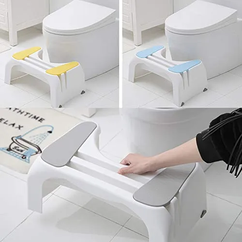 Niduo Bear Home Toilet Poggiapiedi, Bagno Step Up Sgabello Plastica Step Step Sgabello Antiscivolo Fornisce Sollievo dalla...