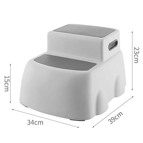 Niduo Bear Sgabello Doppio Passo per I più Piccoli, Toilette Sgabello Poggiapiedi, Divertimento Bagno Servizi Igienici Cas...