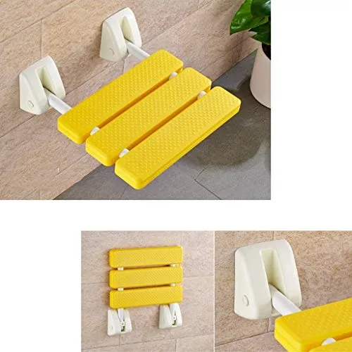 Nologo Sicurezza Giallo Doccia Sgabello Pieghevole Parete Bagno Chair Corridoio Sedia Parete Anziani Anti-Slip Doccia Sedi...